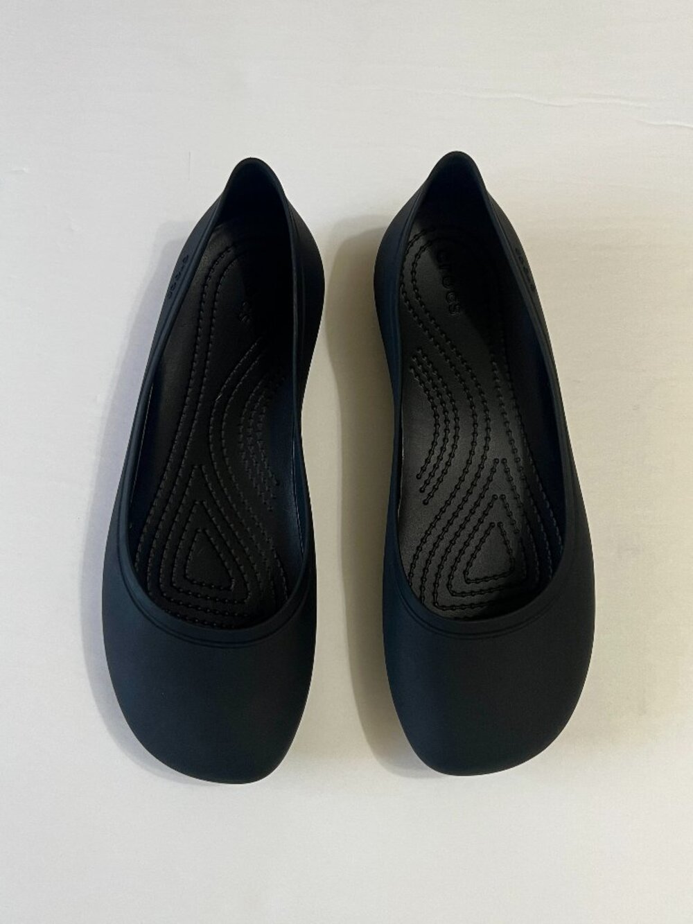 Crocs Brooklyn 209384-001 Ballet Flats Women's US 7 Black Slip On Comfort QLW359